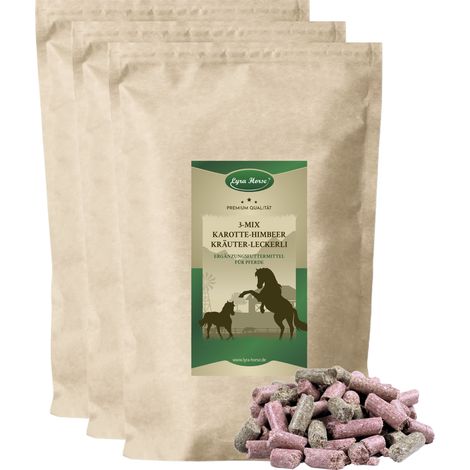15 kg Lyra Horse® Friandise carotte-framboise-herbes