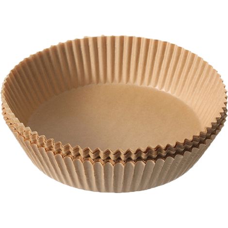Lot de 100 feuilles de papier sulfurisé jetables pour friteuses à air, 16 x 16 cm, pour une cuisson et une pâtisserie plus faciles et un nettoyage plus aisé.-AquaForge (1/4)