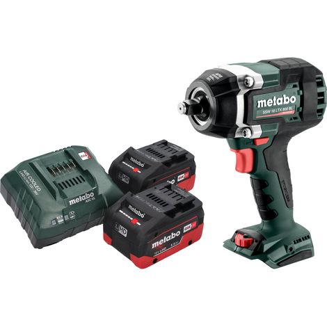 Metabo SSW 18 LTX 800 BL Akku Schlagschrauber 18 V 800 Nm 1/2" Brushless + 2x LiHD Akku 5,5 Ah + Ladegerät