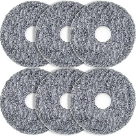 Chiffon pour roborock Saros 10R, 6 Accessoires Serpillire pour Aspirateur roborock Saros Z70, QRevo S, Qrevo Pro Master Curv Edge Slim Plus MaxV Lingette de Nettoyage Rechange (1/5)