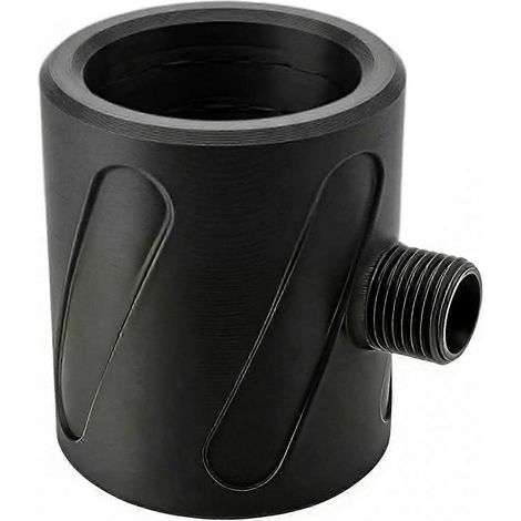 Pommeau de douche pour homme (version améliorée), universel, facile à installer, jet massant, trous larges, finition noire (1/5)