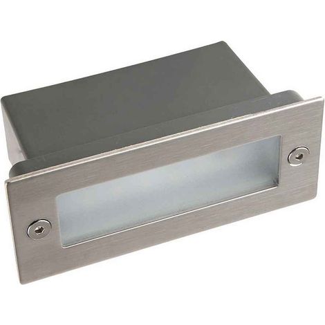 magnus lampada da incasso a parete magnus ip44 1,2w led 45lm 3000k c.11xl.4,5xa.5,5cm alluminio (1/5)