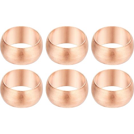 8mm Tube Embouts de Manchons Compression OD, 6Pcs Kit d'Assortiment Raccords à Virole en Cuivre pour Gaz d'Eau d'Air - 10mm (1/5)