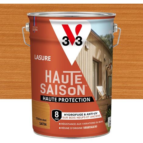 V33 Lasure V33 Haute saison 8 ans chêne doré satiné 5 l