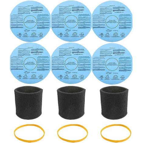 90107 Filtres à disque en papier sec avec bandes de retenue pour le remplacement des filtres à manchon en mousse, pour réservoirs de 5 gallons et plus (1/5)