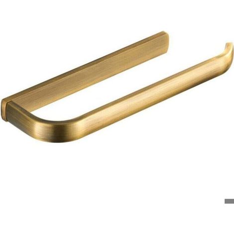 1 Barre porte-serviettes, Laiton massif, Finition or antique, Antirouille, 29 cm, Salle de bain (1/3)