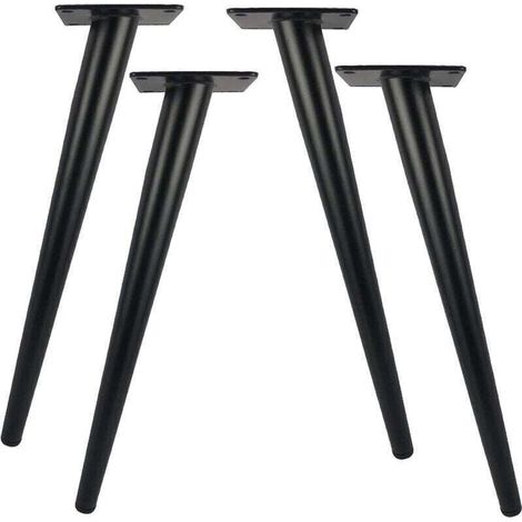 Pieds De Table Métal 40 Cm Lot De 4 Pour Meuble Moderne Charge 800 Kg - Pieds De Table Métal 40 Cm Lot De 4 Pour Meuble Moderne Charge 800 Kg (1/4)