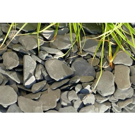Schiefermulch SCHWARZ - RONDO 12/40 - VRAC Big Bag - 500 Kg