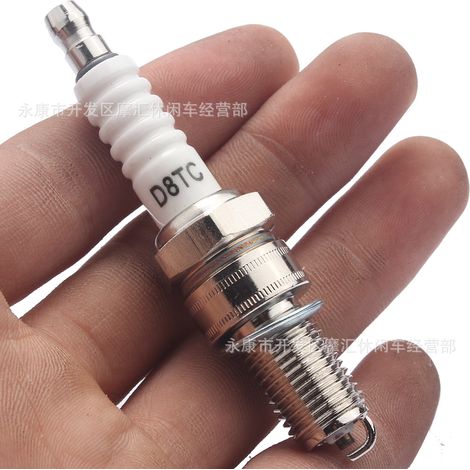 Off-road motorcycle/ATV/street bike parts CG125 150 250CC single-claw D8TC spark plugs/jet nozzles (white) (1/4)