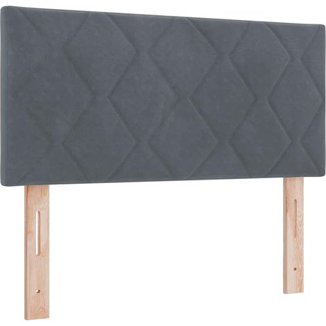 Maison Exclusive - Cabecero LED Gris oscuro 90 cm Terciopelo