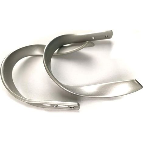 soportes decorativos de aleación de aluminio para cortinas (plateados) (1/3)