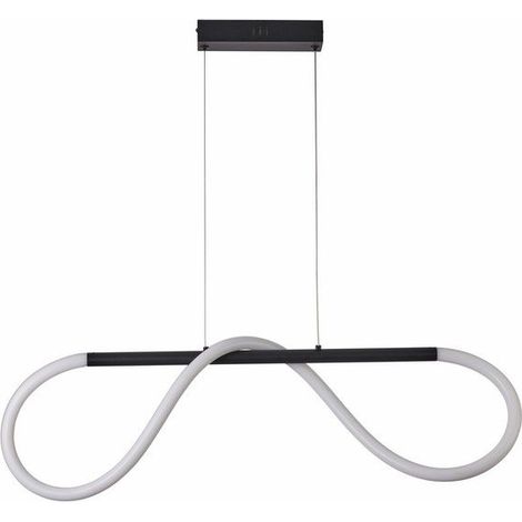 Suspension géométrique noire 80 cm Savanah LED 16W (1/3)