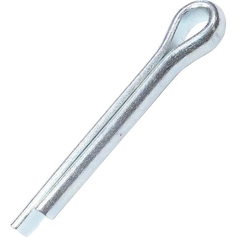 Lot de 100 Goupilles fendues Ø3.2x30mm - goupille épingle/d'attelage - dureté 4.8 - en acier zingué (1/4)