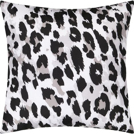 Coussin motif léopard Noir 45x45 cm