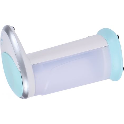 Automatischer, berührungsloser blauer Seifenspender mit Infrarotsensor und Flüssigkeitsbehälter für Badezimmer und Toilette. (1/5)