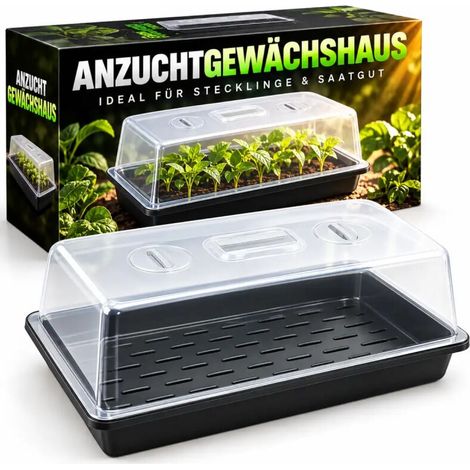 Gewächshaus Klein Anzucht Stecklinge Pflanzenzucht Indoor Gewächshaus (1/5)