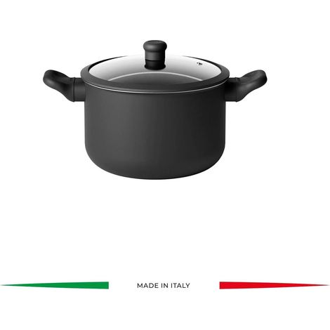 GUZZINI Cuocipasta D 22 Cm con Coperchio in Vetro Cook&Color – Pentola Pasta Design Pratico per Cucina (1/3)
