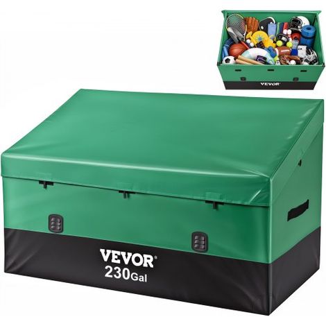 Boîte de Rangement Extérieur 1013 L Coffre de Stockage Jardin Étanche Portable Cadre Galvanisé Bâche PE Garder Outils Garage Jouets des Enfants pour Maison Camping Terrasse Piscine 147x86x108 cm (1/4)