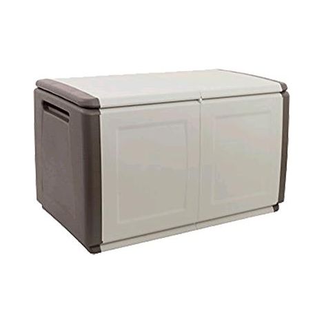Art Plast Baule Da Giardino Portatutto Cm 96 X 53 X H 57 - Tortora/Ecru'