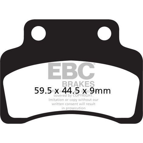 Pastillas de freno EBC SFA235 para scooter (juego para 1 disco)