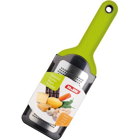 FPLUS rallador fino easycook bli , Rallador fino Easycook
Material : Plástico + Goma + Inox
Dimensiones : 27 x 8 cm
Cuchilla afilada de acero inoxidable.
Incluye un protector que t