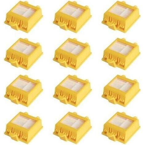 Lot de 12 Filtres Remplacement Pour iRobot Roomba 700 760 770 772 774 775 776 780 782 785 786 790 Rechange kit d'accessoires Compatible pour iRobot ROOMBA serie 700 (1/4)