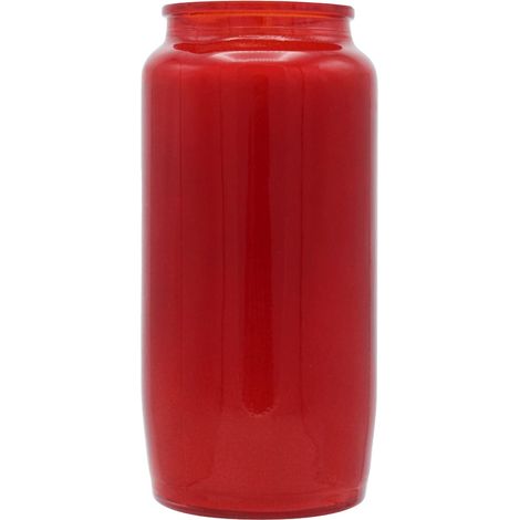 Grabkerze Kompoöllicht Ø 6,5 x 14 cm rot Brenndauer 120 Stunden Grabkerze (1/2)