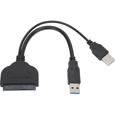 Câble adaptateur USB 3.0 vers SATA 2,5 pouces pour disque dur SSD externe PC (1/5)