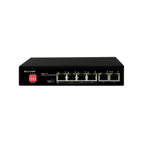 Switch Di Rete 4 Porte PoE + 2 Uplink Gigabit