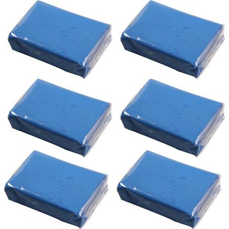 Lot de 6 pâtes à polir pour le nettoyage de peinture automobile et de véhicules. (1/5)