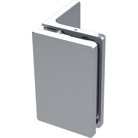 Colcom Winkelverbinder 90 Grad Glas Wand TK 45kg, Messing verchromt poliert (1/4)