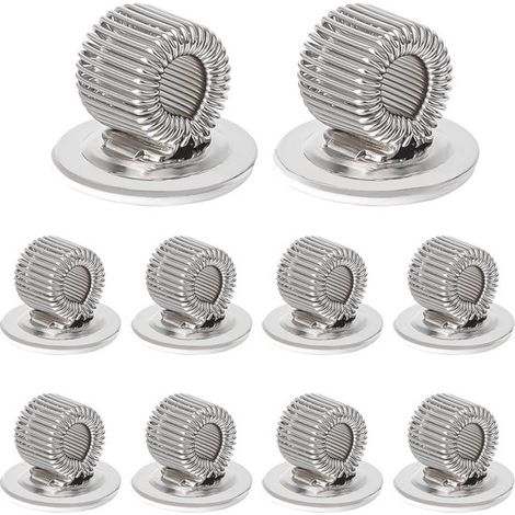 10 portapenne autoadesivi, portamatite, portapenne in metallo per scrivania, portaevidenziatori, clip a spillo per notebook (1/5)