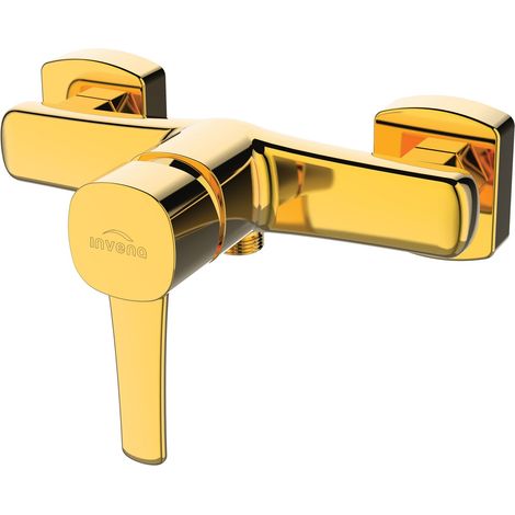 Invena GLAMOUR Dusche Wasserhahn in elegantem modernem Gold (1/2)
