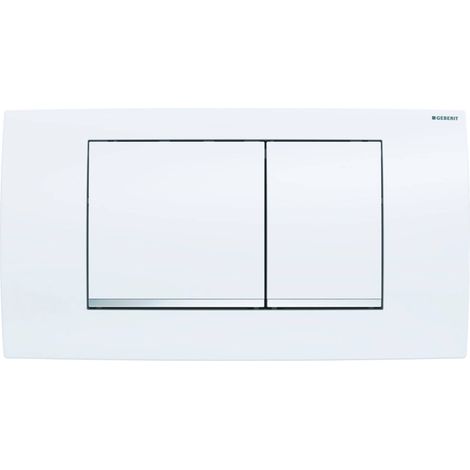 PLACCA DI COMANDO TWIN LINE30 DOPPIO TASTO BIANCA CROMO GEBERIT 115.899.KJ.1