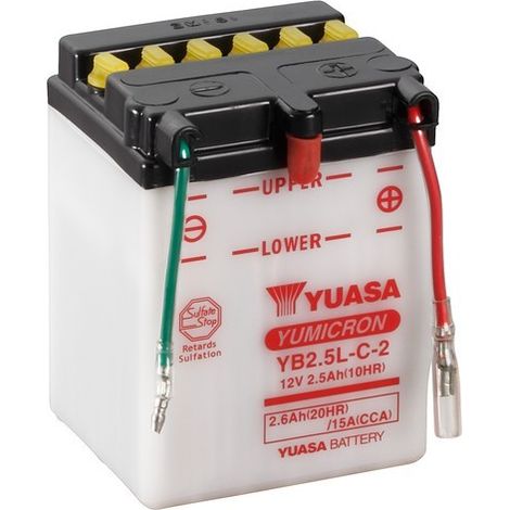 BATTERIA YUASA YB2,5 L-C-2 12V 2,5 Ah
