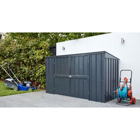 Globel Industries Metall Mülltonnenbox, Mülltonnenverkleidung, Tonnendepot "Easy 73" für 3 Mülltonnen, 240l, anthrazit, 3er Box (1/7)