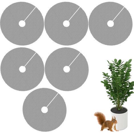 Set di 6 coprivasi rotondi SEIWEI - 30 cm - Protezione da animali domestici, gatti e scoiattoli (1/5)