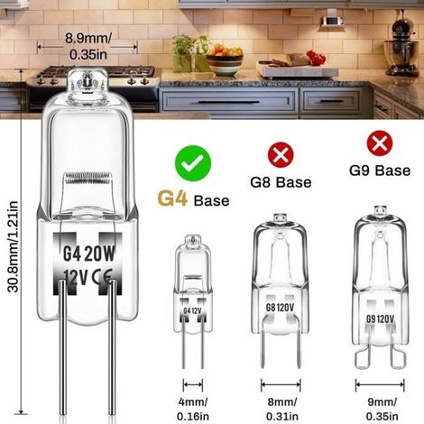 ampoule halogène g4 (10 pièces) 12V 20W 2800K ampoules halogènes Lumière blanche chaude Dimmable Pour remplacer les lustres (1/4)