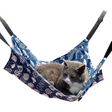 Canvas hammock for cats, pet hammock, soft and breathable, recommended for pets under 6 kg, suitable for cats, dogs and rabbits (1/5)