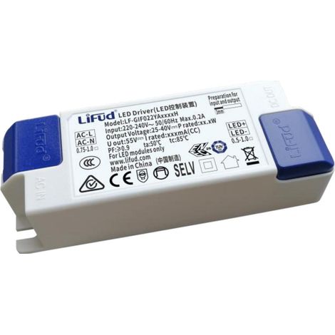 Driver LIFUD 220-240V Sortie 25-40V DC 450mA DC 18W LF-GIF018YS0450H 18 W