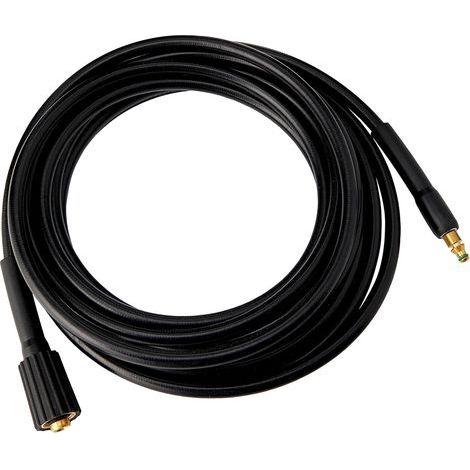 Standard 8M Flexible Hose with Metal Threaded Fitting for High Pressure Washer, Suitable for Surfaces up to 200m² (1/4)