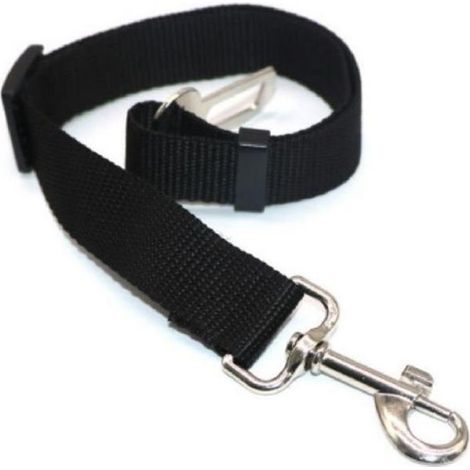 Ceinture de sécurité pour chien chat laisse voiture noir GUIZMAX