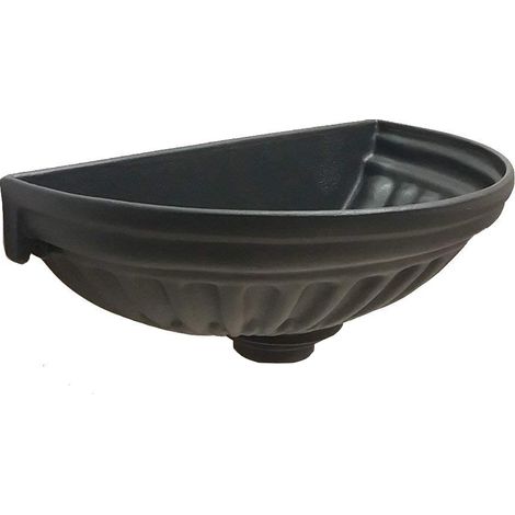 Fonderia Bongiovanni – Fontaine murale jardin potager en fonte d'aluminium – Traitement anticorrosion – Hauteur 18,5 cm – Largeur 47 cm – Profondeur 25 cm (1/2)