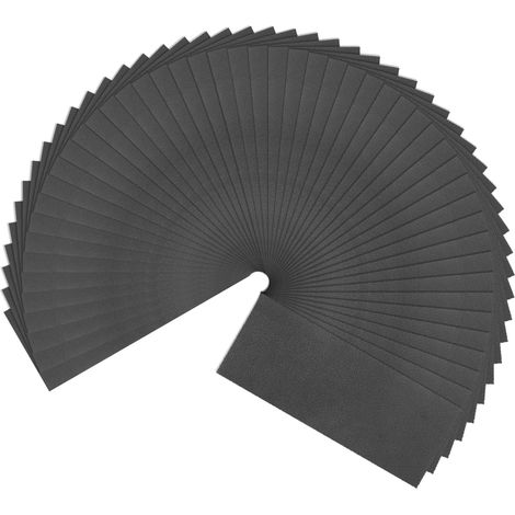 50pcs Papier De Verre Grain 800 9 x 3.6 Pouces Impermeable Support Carbure De Silice Abrasif Humide Sec Feuilles De Ponçage Pour Finition Bois, Ponçage Metal, Polissage Automobile (1/5)