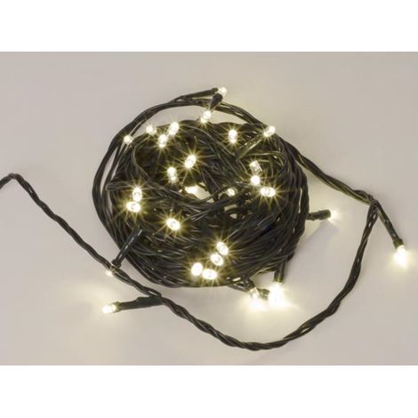 Luce Scintillante a LED - 6 M - 40 Lampadine Bianche - Filo Verde - Modulatore - 24 V