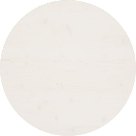 Superficie de mesa madera maciza de pino blanco Ø80x2,5 cm vidaXL