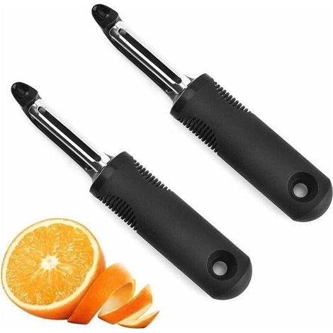 Econome legumes, éplucheurs, eplucheur tomate, Lame tranchante en acier inoxydable, lame rotative, avec trous de creusement (1/4)