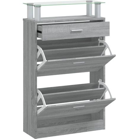 Scarpiera Grigio Sonoma 63x24x104 cm in Legno Multistrato vidaXL (1/5)