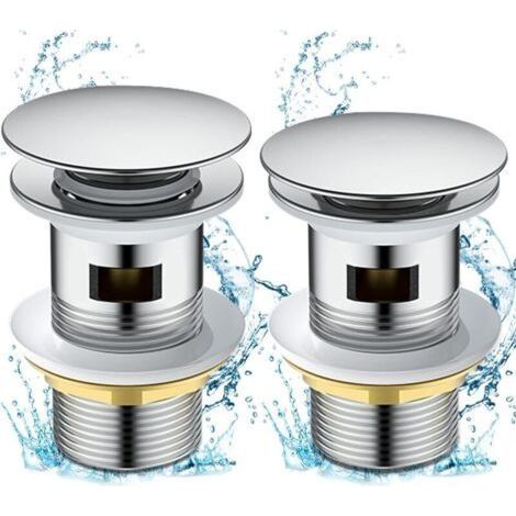 2pcs Cuivre Bonde de Lavabo Pop-up (1/4)