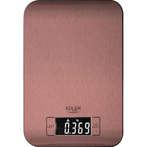 ADLER Báscula de cocina, carga de 5 kg, elegante aspecto de cobre, modelo nuevo (1/5)